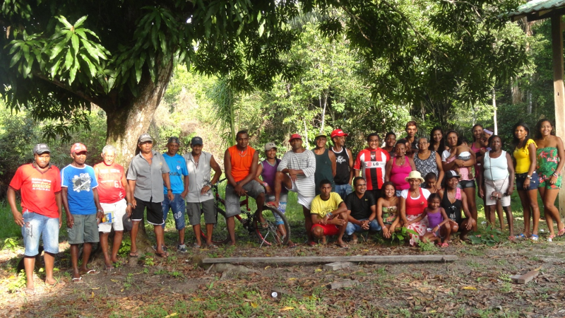 Quilombolas dos Rios Arari e Gurupá - municipio de Cachoeira do Arari reunidos na oficina de mapeamento social