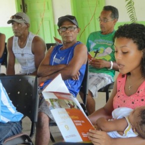 Boletim  9  - Guerra  do Dendê  é lançado na  ‘casa  de  farinha’   da  Comunidade de Santo  Antônio no  território quilombola, município de  Concórdia do Pará