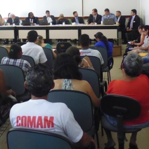 Quilombolas do rio Pacajá expõem situações de conflito com a Cikel  Verde Madeira e ABC Norte e reiteram sua reivindicação territorial  em  reunião convocada pela Comissão Nacional de Combate à Violência no campo, em Belém.