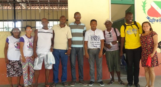 Jornadas  de  Cartografia Social  realizada com os  visitantes Quenianos  no Pará