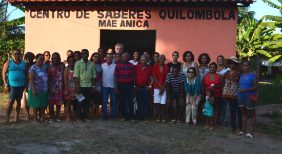 Inauguração do 'Centro de Saberes Quilombola Mãe Anica' - comunidades quilombolas de Alcântara em 20 de agosto de 2016.