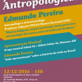 V Jornadas Antropológicas dia 12 de Dezembro de 2016 em Manaus - AM