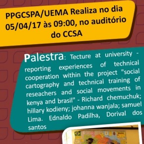 PPGCSPA/UEMA realizou palestra no auditório do CCSA