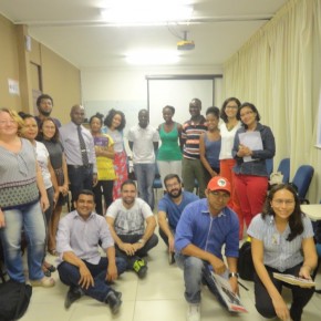 Quenianos em Belém:  reunião  com pesquisadores  no  mini-auditório do NAEA/UFPA