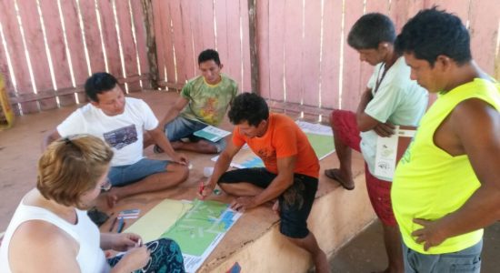Oficina de Cartografia Social no Território Terra dos Encantados, Rio Arapiuns - Pará