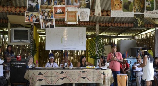 INAUGURAÇÃO DO CENTRO DE CIÊNCIAS E SABERES TRADICIONAIS KOKAMA ANTÔNIO SAMIAS NA COMUNIDADE INDÍGENA KOKAMA DO RAMAL DO BRASILEIRINHO, NA CIDADE DE MANAUS-AM