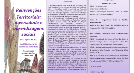 Seminário Internacional - Reinvenções Territoriais: diversidade e aprendizagens sociais - 30 de Agosto -