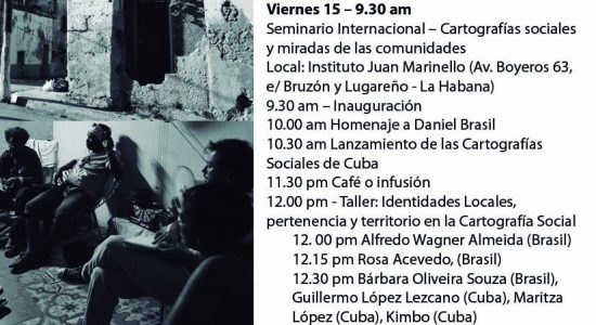 Jornada Cuba-Brasil Cartografías Sociales 14 al 16-09-2017 - Folder Programação