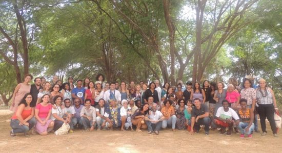 Centralidade das denúncias por movimentos sociais e pesquisadores sobre  a morte do rio São Francisco e a construção da Usina Nuclear em Itacuruba durante o “Encontro Nacional do Projeto Brasil Central”, Juazeiro, Bahia