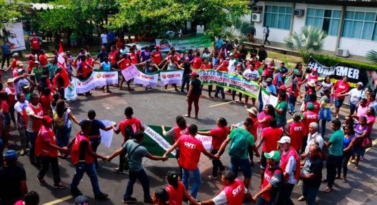 Manifestações de rua e ocupação do INCRA por  Trabalhadores rurais sem-terra, Quilombolas, Agricultores Familiares, em Belém, no dia 18 de outubro de 2017