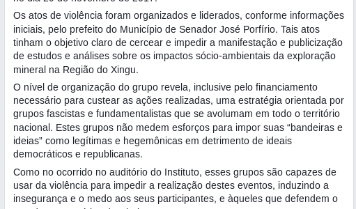 NOTA DE ESCLARECIMENTO E REPÚDIO DO ICSA