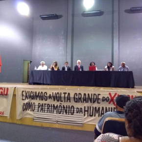 Debate sobre significados acadêmico e político da pesquisa realizada na UFPA durante o Seminário As veias abertas da Volta Grande do Xingu