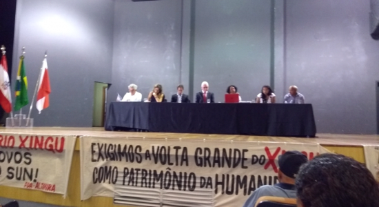 Debate sobre significados acadêmico e político da pesquisa realizada na UFPA durante o Seminário As veias abertas da Volta Grande do Xingu
