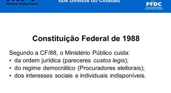 Procuradoria Federal dos Direitos do Cidadão, do MPF, aponta ilegalidades na intervenção no Rio
