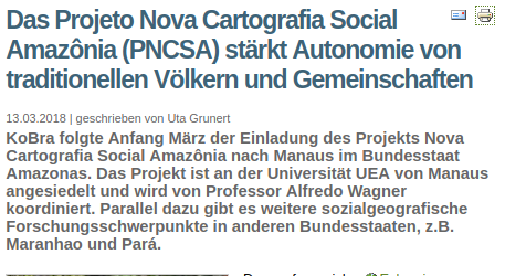 O Projeto Nova Cartografia Social Amazônia (PNCSA) fortalece a autonomia de povos e comunidades tradicionais
