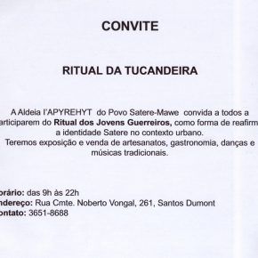 Convite: Ritual da Tucandeira - 19 de abril de 2018 Manaus - AM