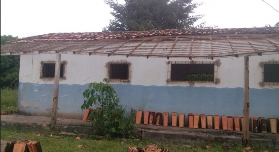 Notícias sobre a reforma do prédio que abrigará o Centro de Ciência e Saberes na comunidade quilombola de Pau Furado, Salvaterra, Arquipélago de Marajó