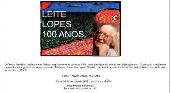 Convite Leite Lopes 100 Anos