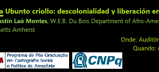 Conferência Ubuntu Criollo: Descolonialidad y Liberación en Clave de Africanía 19 dezembro 2018