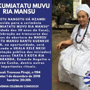 INSTITUTO NANGETU DE TRADIÇÃO AFRO-RELIGIOSA E DESENVOLVIMENTO SOCIAL:  DIREITOS HUMANOS, ALEGRIA E BELEZA NA COMEMORAÇÃO DE TRINTA ANOS DE AFRO-RELIGIOSIDADE E RESISTÊNCIA