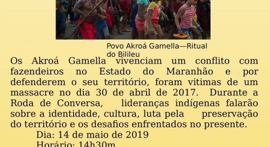 Roda de Conversa com os indígenas Akroá Gamella na UFPI