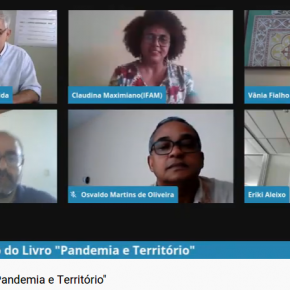 CONFIRAM A LIVE DE LANÇAMENTO DO LIVRO "PANDEMIA E TERRITÓRIO"