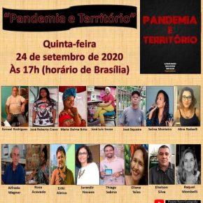 LANÇAMENTO DO LIVRO PANDEMIA E TERRITÓRIO NA UNIVERSIDADE FEDERAL DO PARÁ