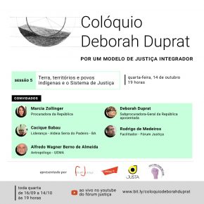 Colóquio Deborah Duprat: por um modelo de justiça integrador