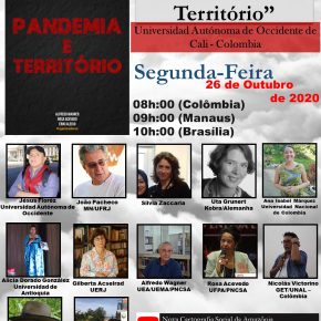 Live de Lançamento do Livro "Pandemia e Território" - Universidad Autónoma de Occidente/CALI