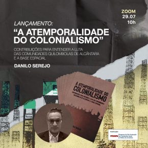 Live de lançamento do livro “A atemporalidade do colonialismo” - 29/07/2021 as 10h00