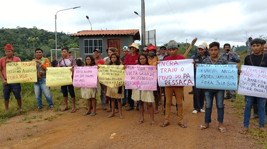 Agricultores, ribeirinhos e indígenas retomam área do PA- Ressaca   e contestam os acordos de concessão  de lotes pelo INCRA à Mineração Belo Sun