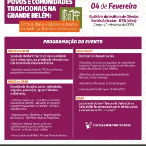 Seminário Povos e Comunidades Tradicionais na Grande Belém: Entre as Ilhas e a Cidade e os Desafios da Mudança Climática e Outros Riscos