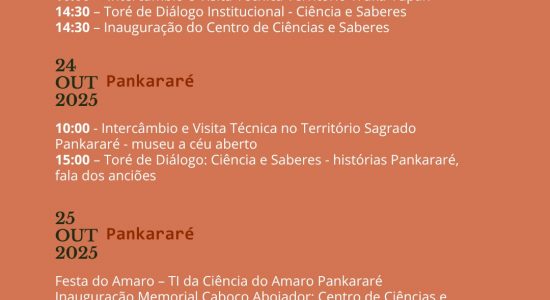 Inauguração do Centro de Ciências e Saberes Povo Truká-Tupan Inauguração do Centro de Ciências e Saberes Povo Truká-Tupan