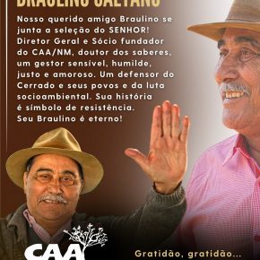 A seleção do SENHOR recebe Braulino Caetano, o céu se alegra e o Cerrado e seus povos adormecem.